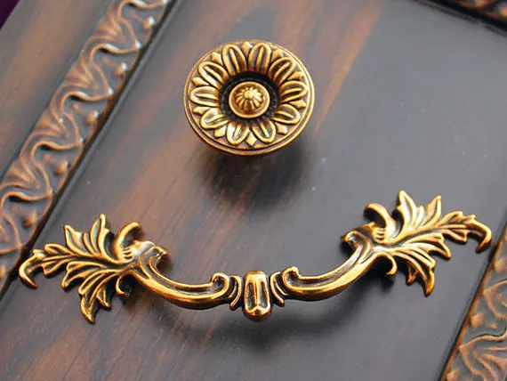 Furniture Hardware Drop Pulls - 빈티지 서랍 손잡이 드롭 풀 베일