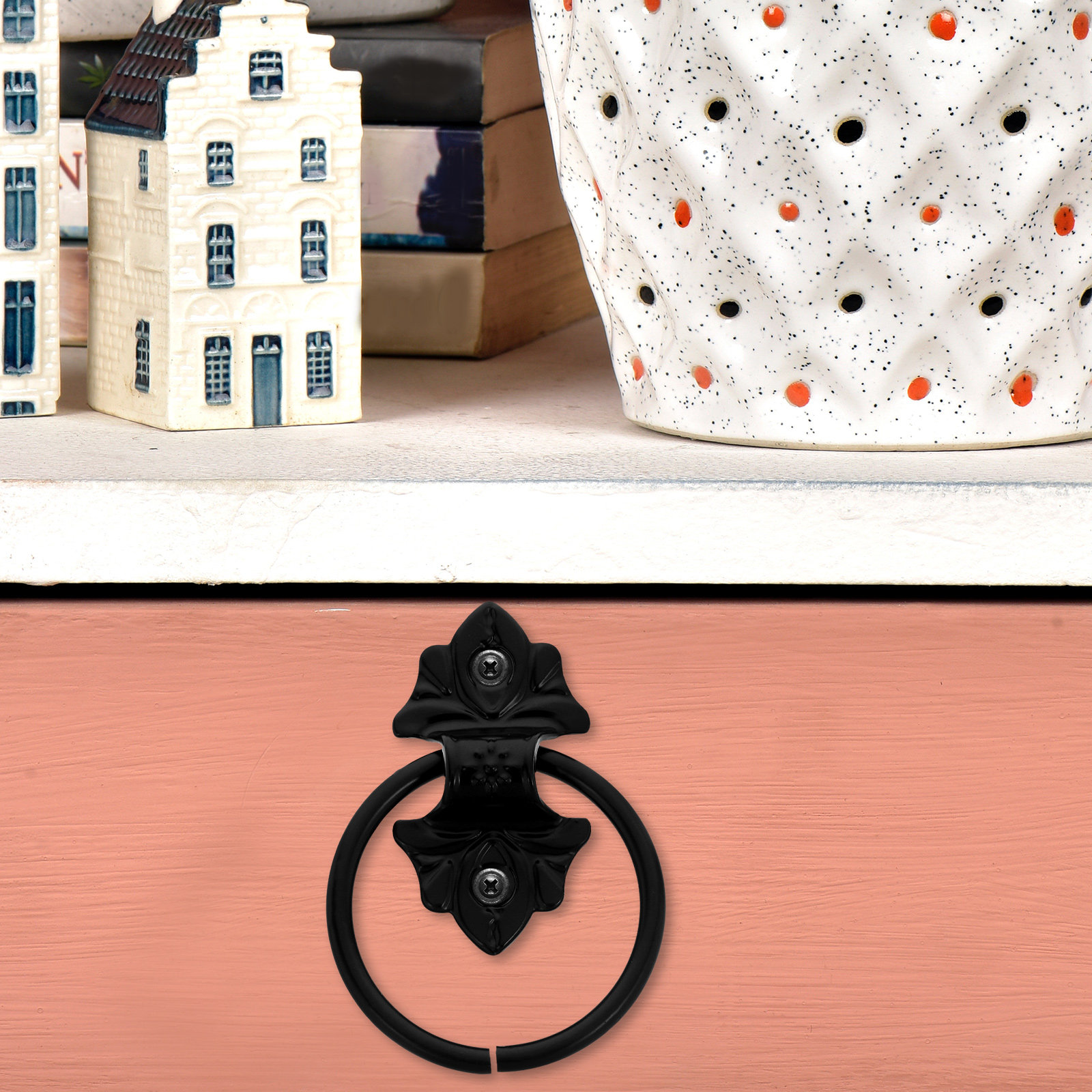 Furniture Hardware Drop Pulls - 2Pcs 빈티지 라운드 풀 링 서랍