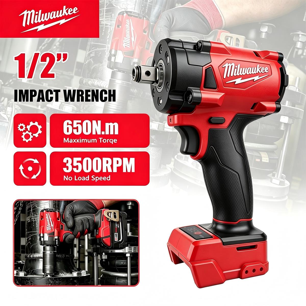 Milwaukee Drill M18 Fuel - 밀워키 1/2' M18 FUEL 브러시리스 무선