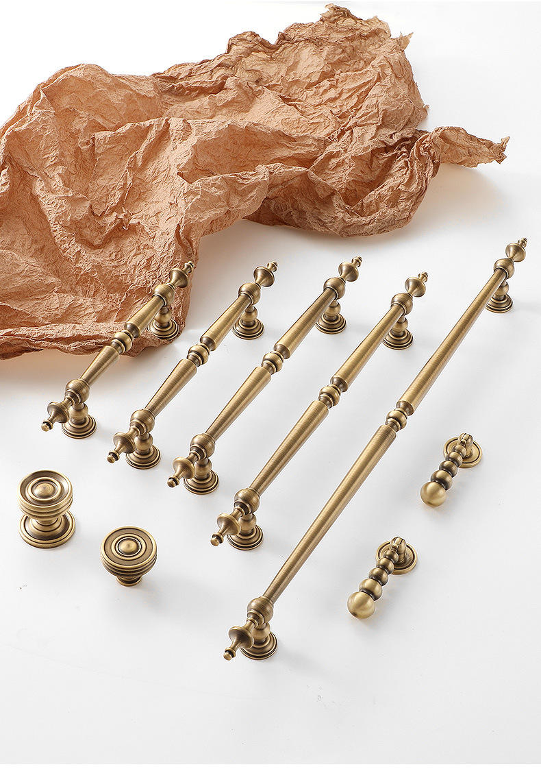 Furniture Hardware Drop Pulls - 단단한 황동 캐비닛 드롭 당겨 가구