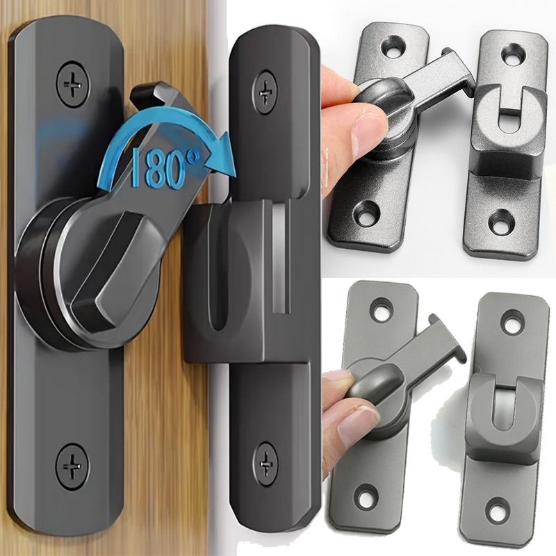 Furniture Sliding Door Hardware - 90/180 ° 회전식 도어락 아연 합금