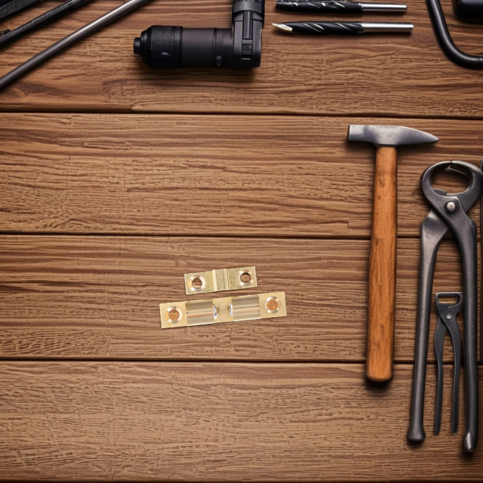 Furniture Hardware Brass - 4개 세트 황동 조절식 도어 캐치