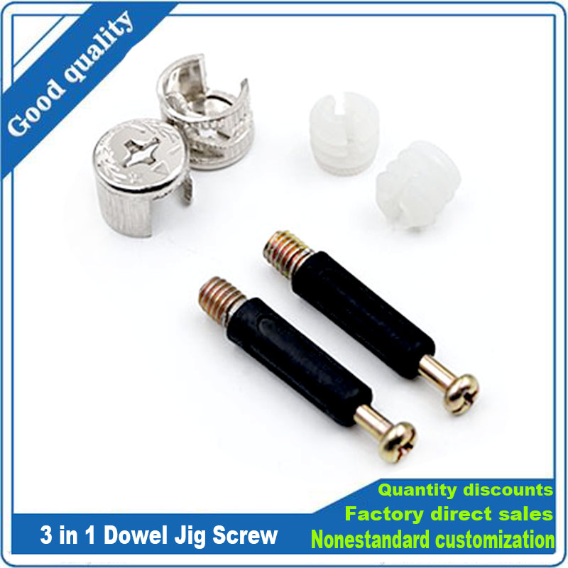 Furniture Hardware Cam Lock - 3 in 1 다웰 지그 스크류
