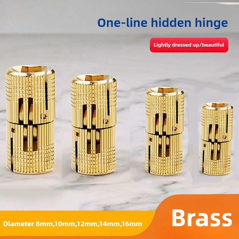 Furniture Hardware Brass - 1PCS 구리 황동 가구 경첩 8-16mm