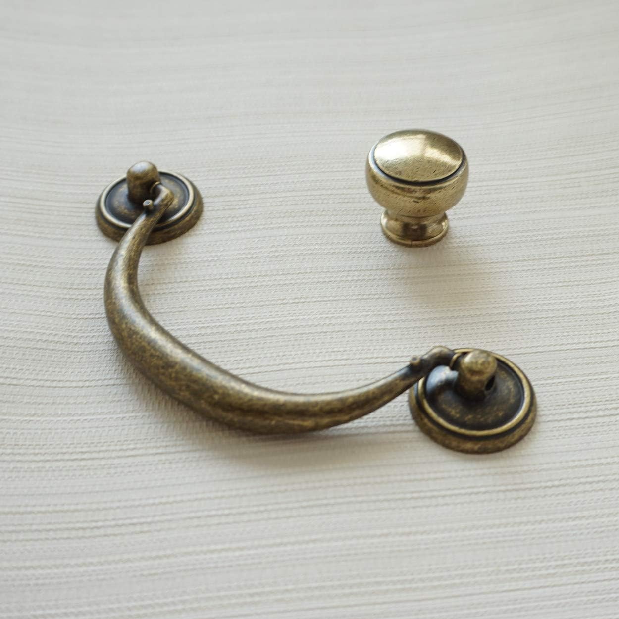 앤티크 브론즈 캐비닛 핸들 빈티지 책장 손잡이 싱글 홀 - Furniture Hardware Drop Pulls 리뷰 및 가격