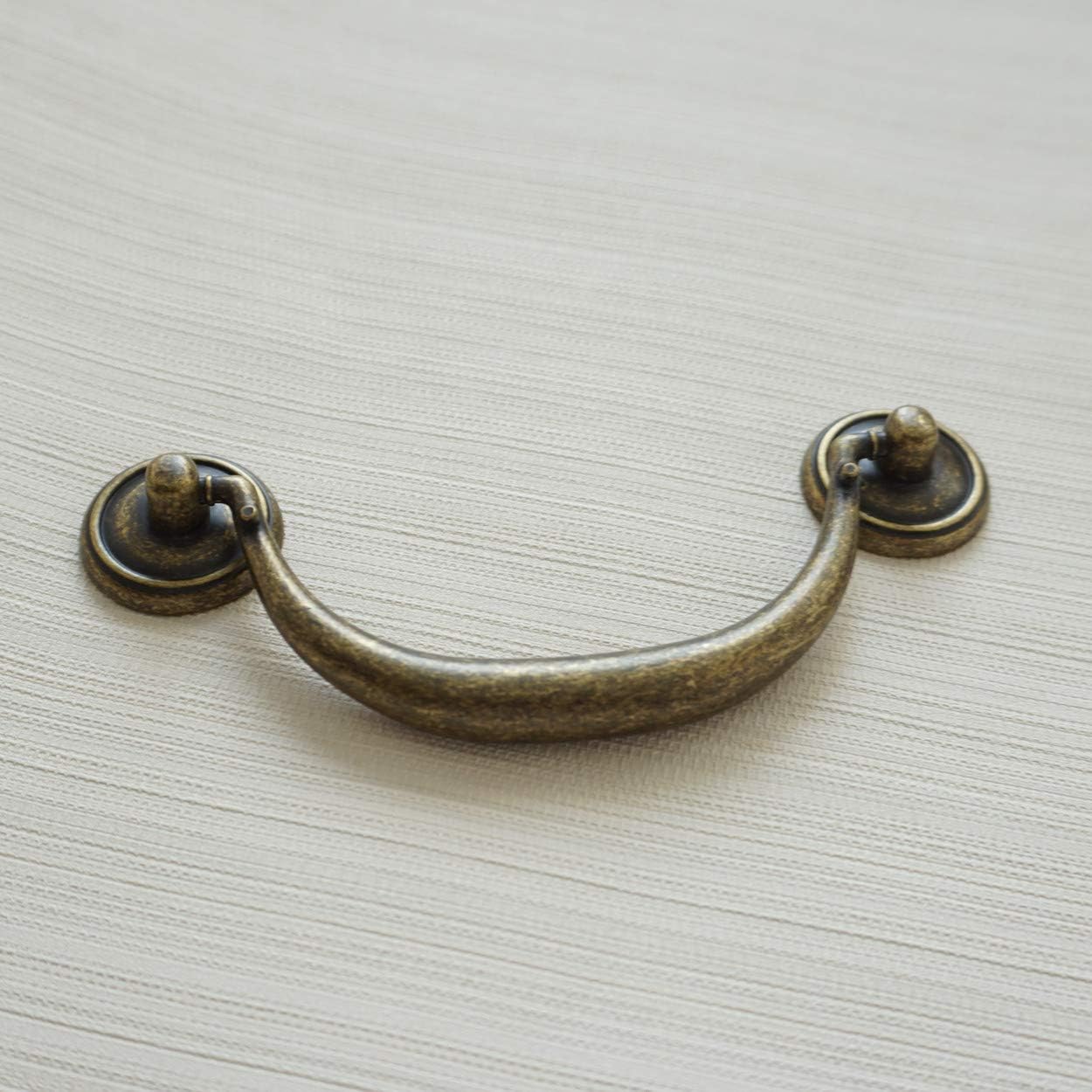 앤티크 브론즈 캐비닛 핸들 빈티지 책장 손잡이 싱글 홀 - Furniture Hardware Drop Pulls 리뷰 및 가격