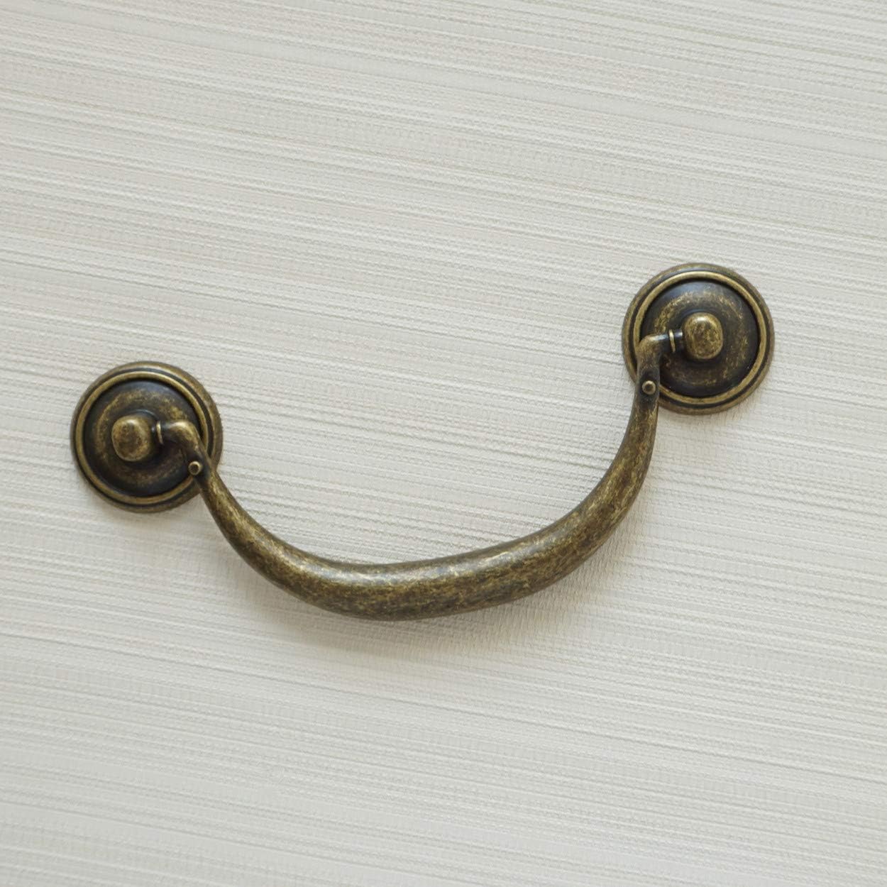 앤티크 브론즈 캐비닛 핸들 빈티지 책장 손잡이 싱글 홀 - Furniture Hardware Drop Pulls 리뷰 및 가격