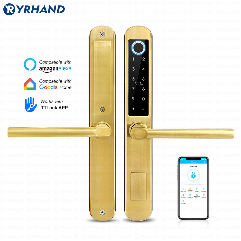 IP66 골드 스테인레스 스틸 슬라이딩 유리 스마트 잠 - Furniture Sliding Door Hardware 리뷰 및 가격