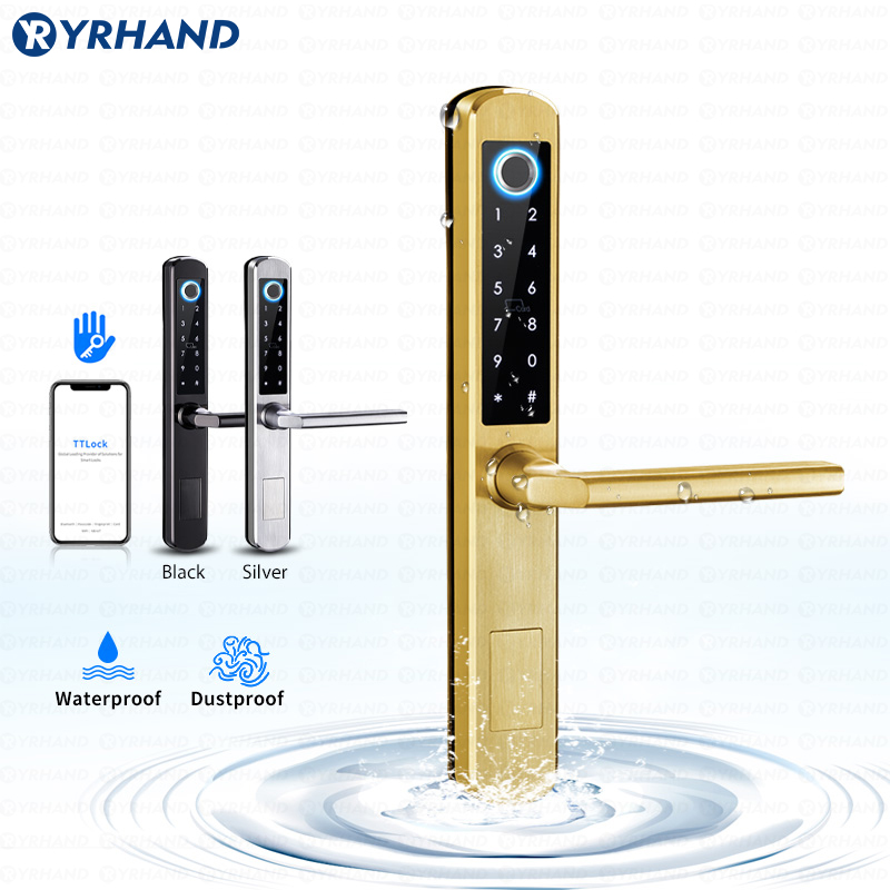 IP66 골드 스테인레스 스틸 슬라이딩 유리 스마트 잠 - Furniture Sliding Door Hardware 리뷰 및 가격