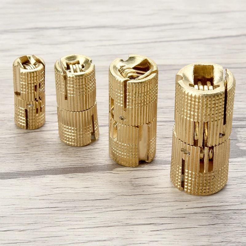 10pcs 구리 황동 가구 경첩 8-18mm 원통형 숨 - Furniture Hardware Brass 리뷰 및 가격