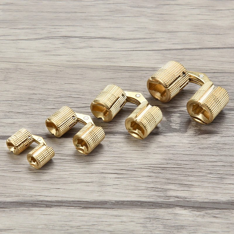 10pcs 구리 황동 가구 경첩 8-18mm 원통형 숨 - Furniture Hardware Brass 리뷰 및 가격