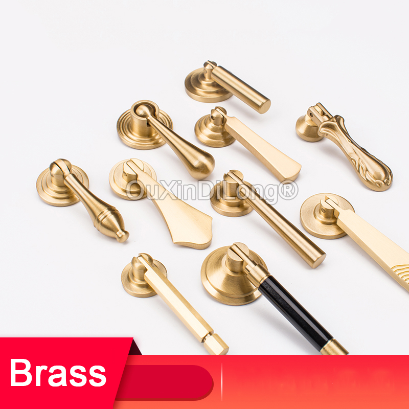 1PCS 중국 스타일 황동 손잡이 워터 드롭 풀 펜던트 - Furniture Hardware Drop Pulls 리뷰 및 가격