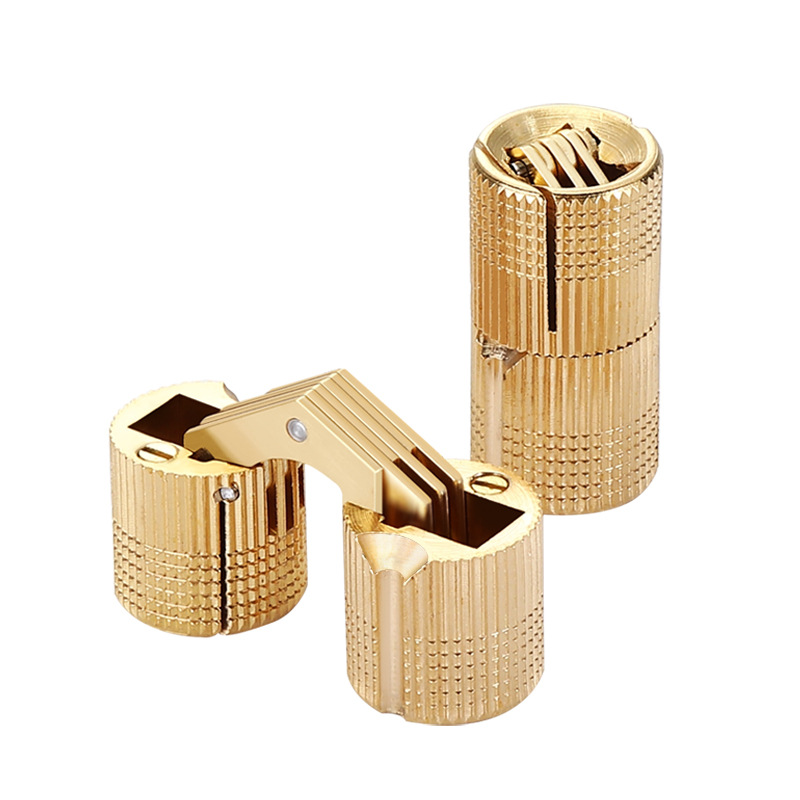 1/2개 8-18mm 황동 힌지 숨김형 캐비닛 원통형  - Furniture Hardware Brass 리뷰 및 가격