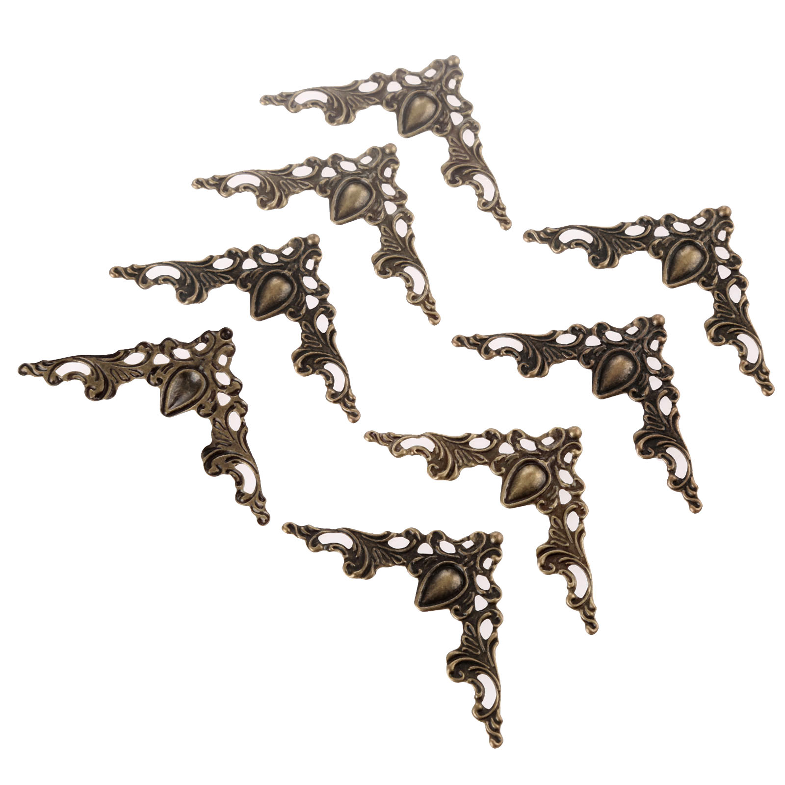 20 pcs 빈티지 상자 코너 브래킷 노트북 커버 메뉴 - Furniture Hardware Photos 리뷰 및 가격