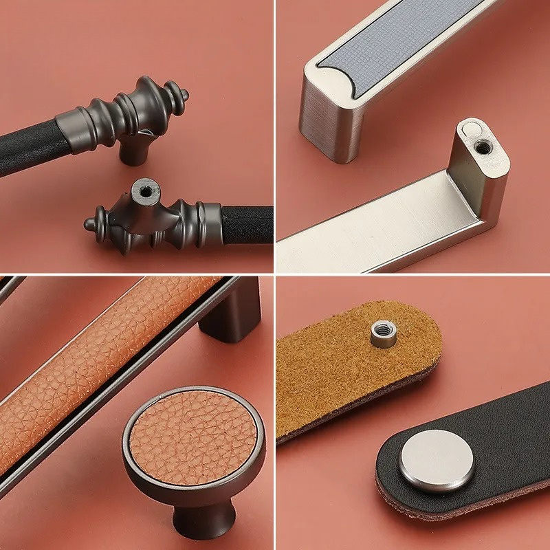 유럽 ​​스타일의 가죽 캐비닛 손잡이 옷장 문 주방 T - Furniture Hardware Brass 리뷰 및 가격