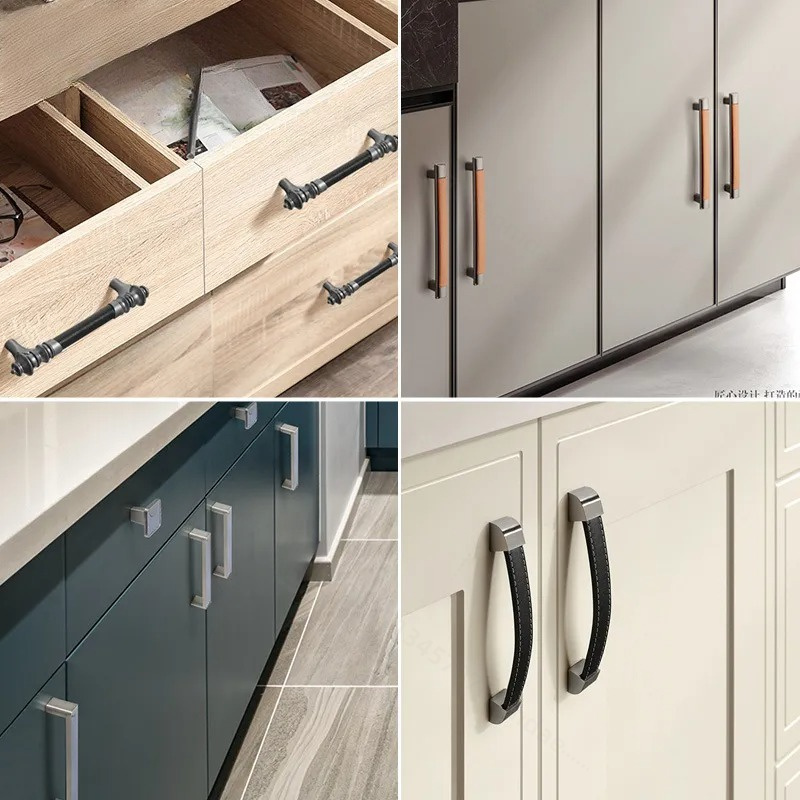 유럽 ​​스타일의 가죽 캐비닛 손잡이 옷장 문 주방 T - Furniture Hardware Brass 리뷰 및 가격