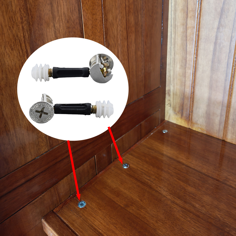 가구 하드웨어 3 in 1 캠 락 커넥터 M6 나사 볼 - Furniture Hardware Cam Lock 리뷰 및 가격