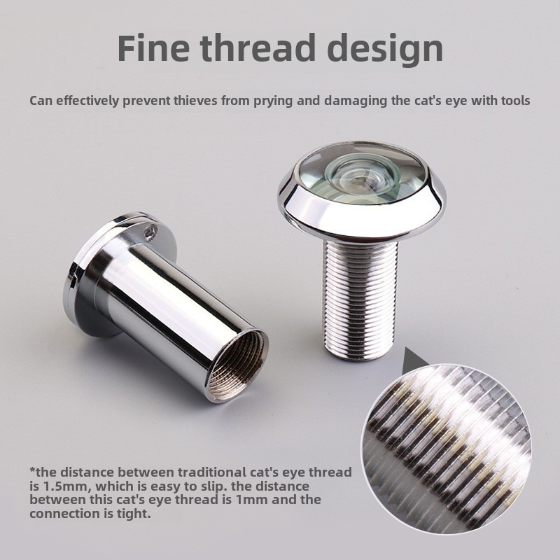 1 PCS 220도 도어 뷰어 HD 유리 렌즈 광각 틈 - Furniture Hardware Brass 리뷰 및 가격