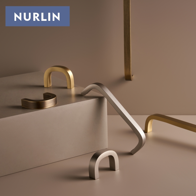 눌린 황동 벤트 디자인 캐비닛 도어 핸들 심플 스타일  - Furniture Hardware Brass 리뷰 및 가격