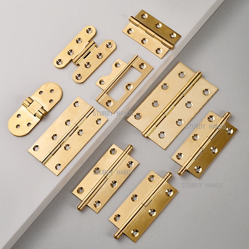 10개 황동 경첩, 금색 경첩 옷장 문 접이식 레트로  - Furniture Hardware Brass 리뷰 및 가격