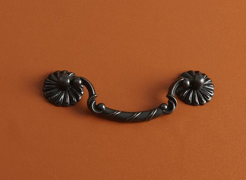 2개 레트로 메탈 드레서 손잡이 블랙 캐비닛 드롭 풀  - Furniture Hardware Drop Pulls 리뷰 및 가격