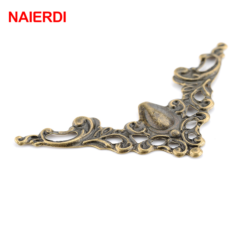NAIERDI-40mm 골동품 코너 브래킷 상자 30  - Furniture Hardware Photos 리뷰 및 가격