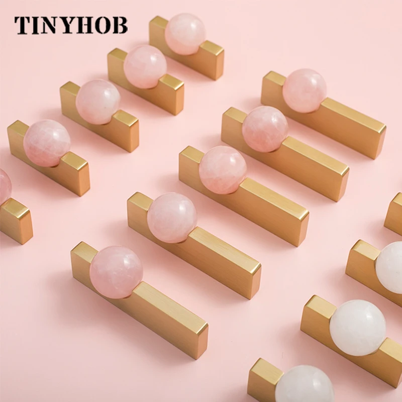 화이트 크리스탈 공 + 황동 가구는 찬장 서랍 당겨 부 - Furniture Hardware Drop Pulls 리뷰 및 가격