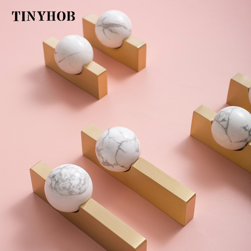 화이트 크리스탈 공 + 황동 가구는 찬장 서랍 당겨 부 - Furniture Hardware Drop Pulls 리뷰 및 가격