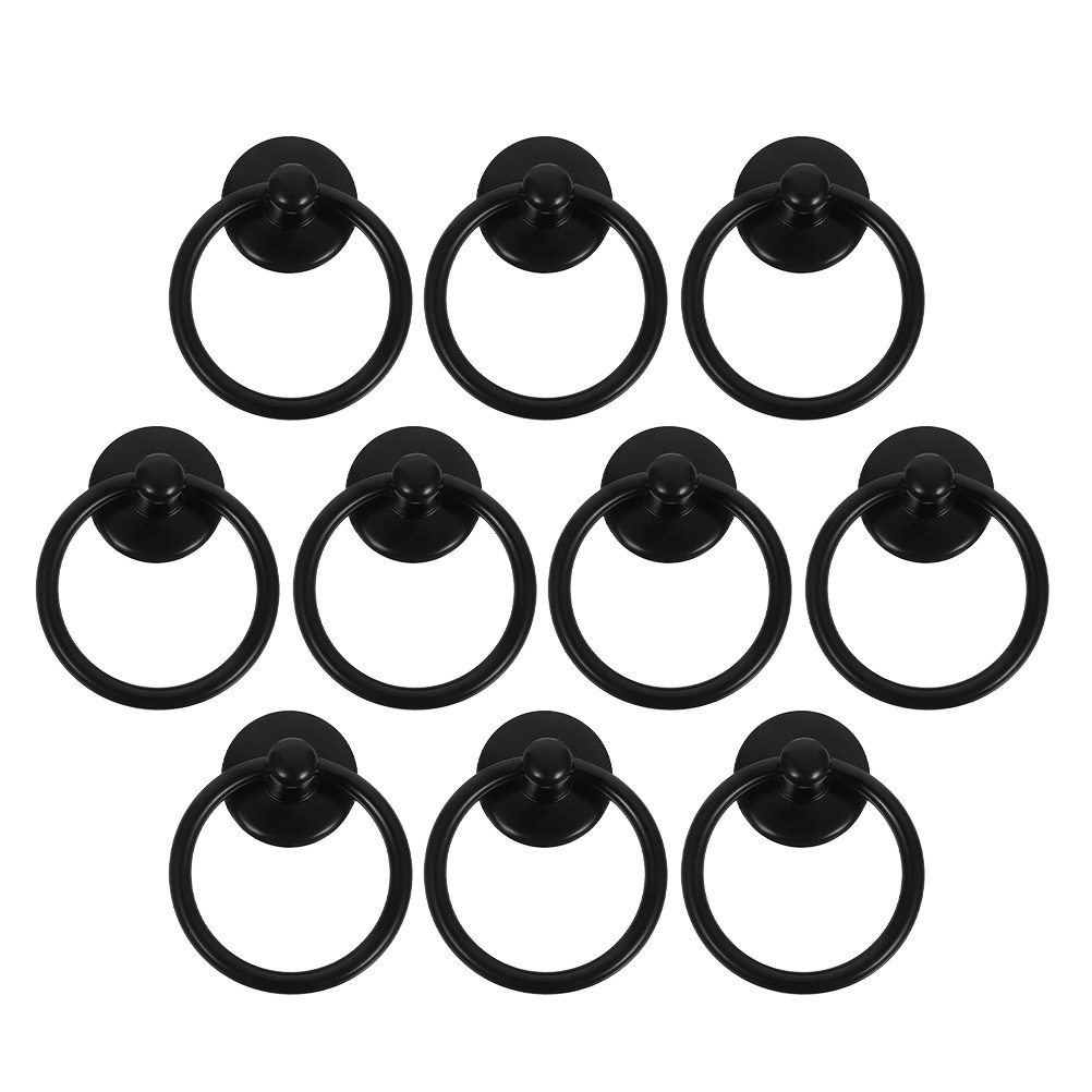10Pcs 빈티지 아연 합금 금속 링 풀 핸들 캐비닛  - Furniture Hardware Drop Pulls 리뷰 및 가격