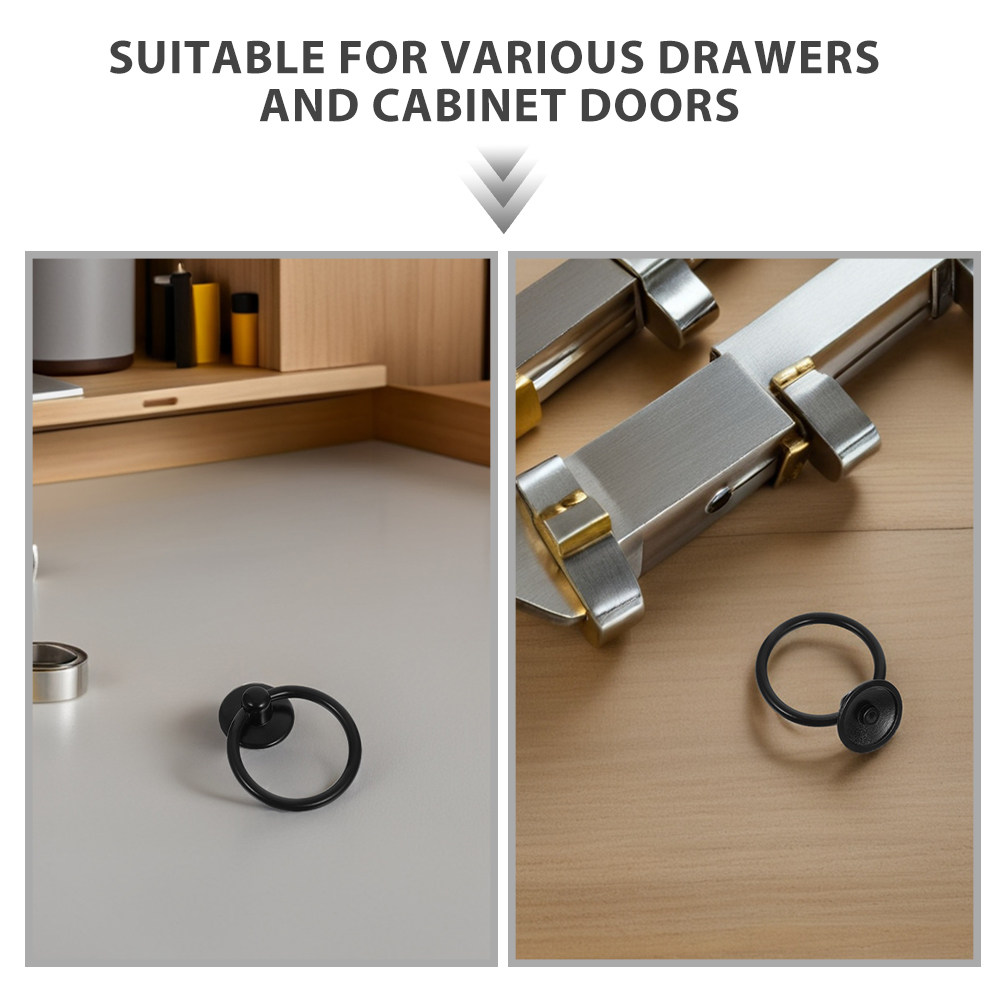 10Pcs 빈티지 아연 합금 금속 링 풀 핸들 캐비닛  - Furniture Hardware Drop Pulls 리뷰 및 가격