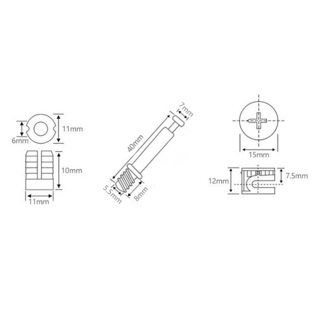 3 in 1 다웰 지그 스크류 가구 연결 하드웨어 세트 - Furniture Hardware Cam Lock 리뷰 및 가격