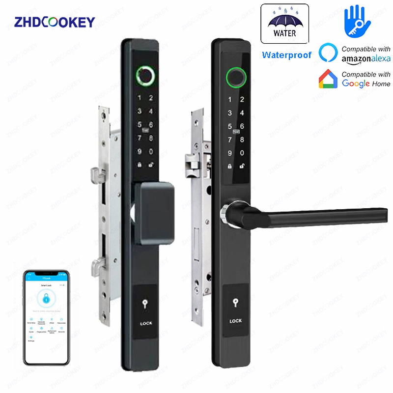 ZHDCOOKEY 생체 인식 디지털 도어락 방수 TTL - Furniture Sliding Door Hardware 리뷰 및 가격
