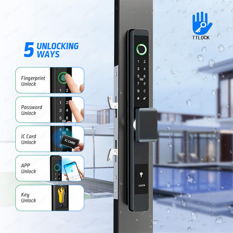 ZHDCOOKEY 생체 인식 디지털 도어락 방수 TTL - Furniture Sliding Door Hardware 리뷰 및 가격