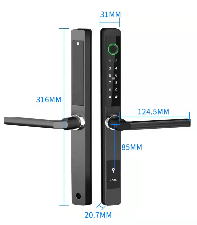 ZHDCOOKEY 생체 인식 디지털 도어락 방수 TTL - Furniture Sliding Door Hardware 리뷰 및 가격