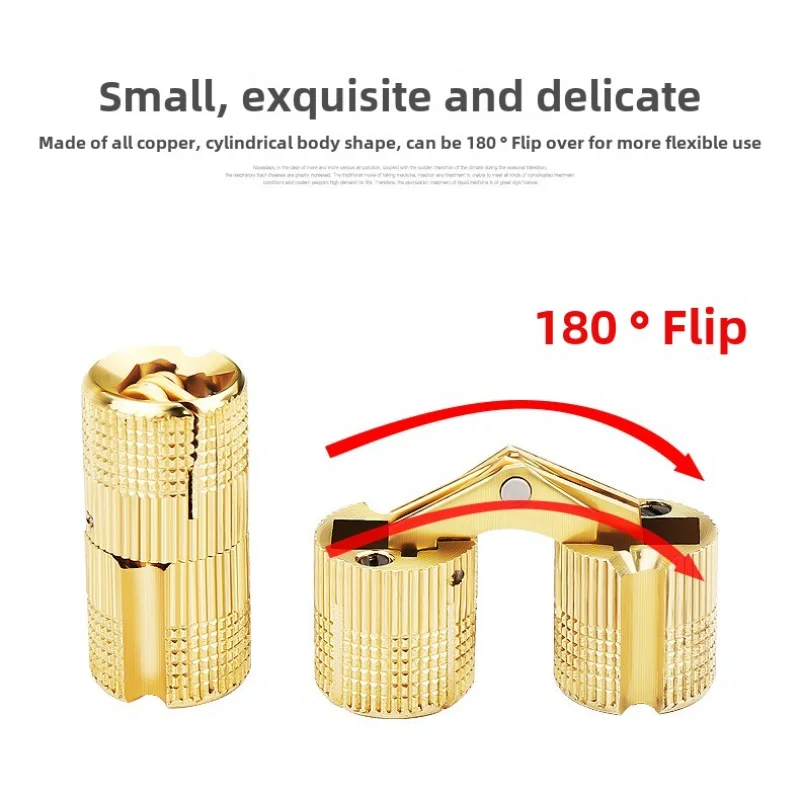 1PCS 구리 황동 가구 경첩 8-16mm 원통형 숨김 - Furniture Hardware Brass 리뷰 및 가격