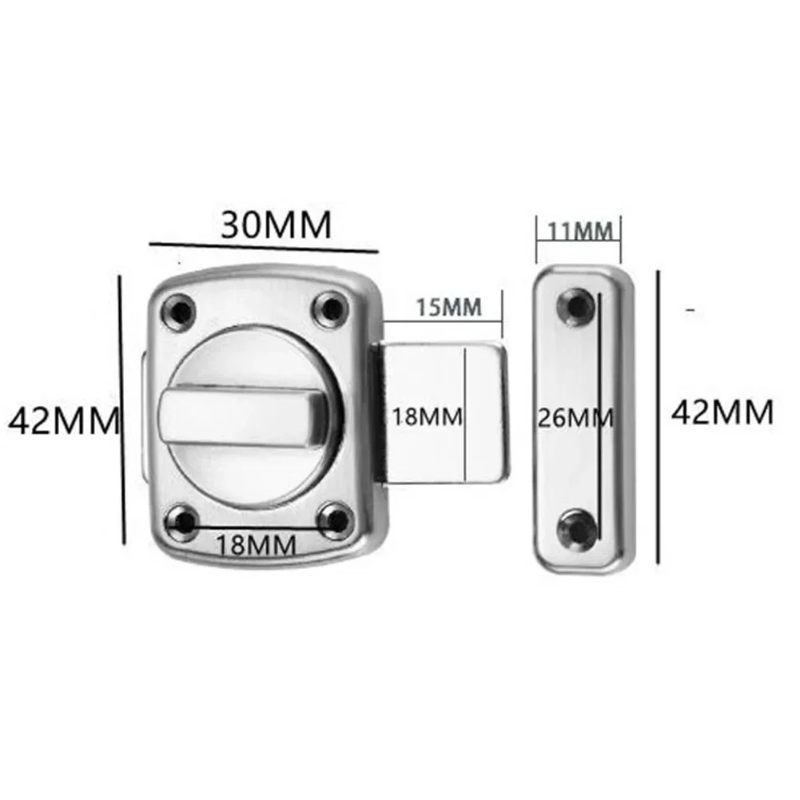 도난 방지 주조 금속 도어 래치 | 직각 잠금 버클-화 - Furniture Sliding Door Hardware 리뷰 및 가격