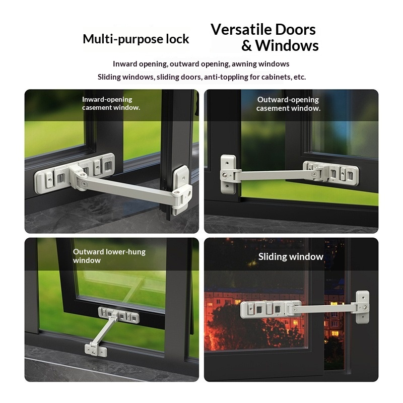 조정 가능한 홈 베이비 안전 잠금 버클 어린이 창문 제 - Furniture Sliding Door Hardware 리뷰 및 가격