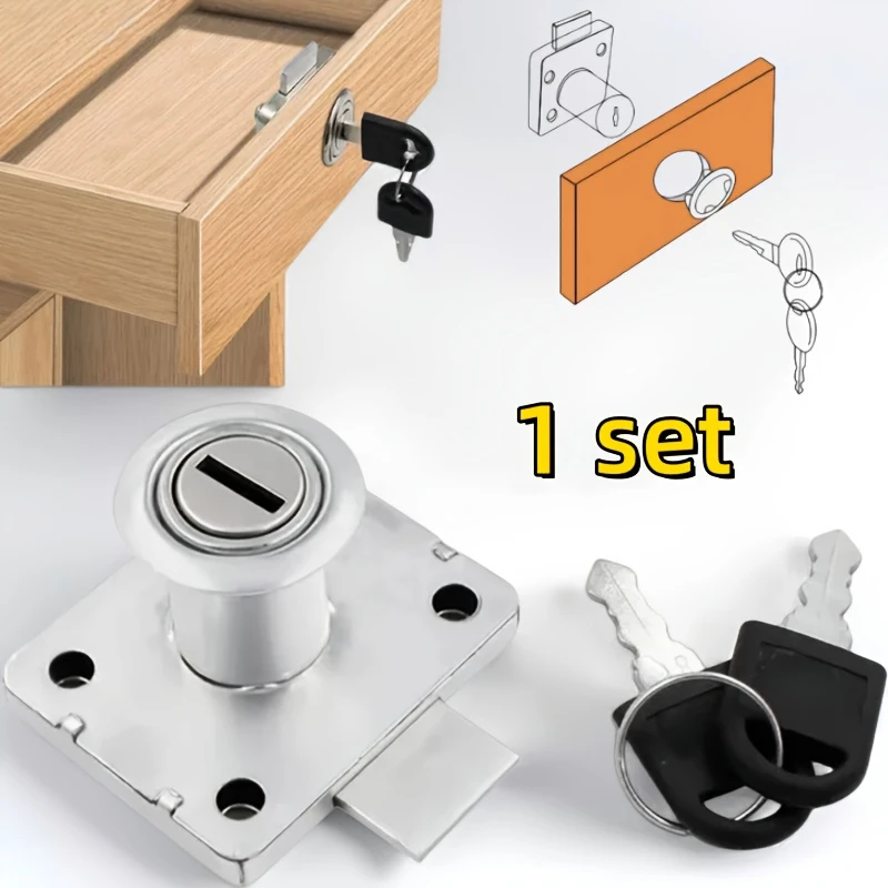 캐비닛 서랍 잠금장치, 옷장 캠 잠금장치(열쇠 포함), - Furniture Hardware Cam Lock 리뷰 및 가격