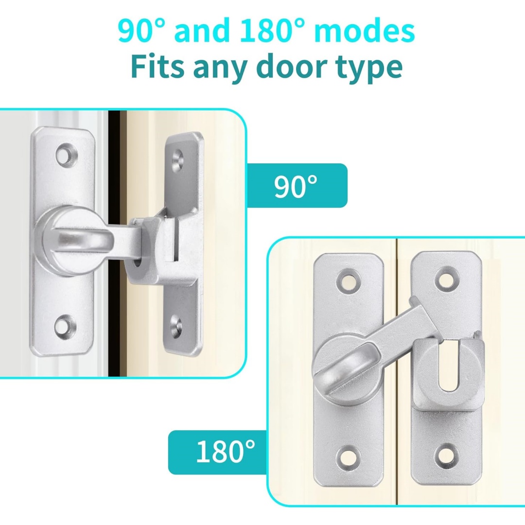 슬라이딩 헛간 문 잠금장치, 90/180도 회전식 문  - Furniture Sliding Door Hardware 리뷰 및 가격