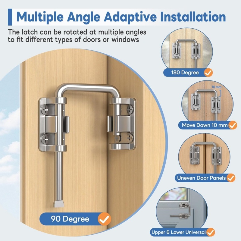 U자형 파티오 슬라이딩 도어 루프 잠금장치, 90/18 - Furniture Sliding Door Hardware 리뷰 및 가격