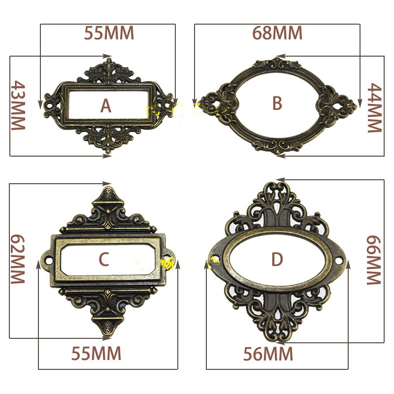 골동품 조각 액세서리 약품 서랍 라벨 풀 프레임, 파일 - Furniture Hardware Photos 리뷰 및 가격